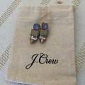 J. Crew Jewelry | Jcrew Copper/Rose Dangling Stud Earrings Euc | Color: Blue/Brown | Size: Os