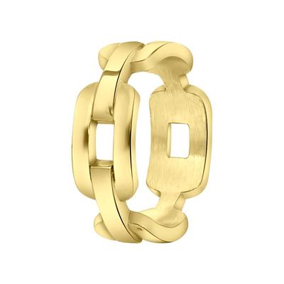 Lucardi Ringe 'Odila' Stahl Gold - 57mm Damen Image