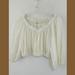 Free People Tops | Free People Lou Lou Boho Crop Top Size Xs | Color: Cream/Yellow | Size: Xs