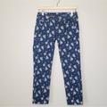 J. Crew Jeans | J. Crew | Floral Matchstick Cropped Jeans | 25 | Color: Blue/White | Size: 25