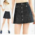 Urban Outfitters Skirts | Corduroy Black Mini Skirt Bdg Denim Urban Outfitters 10 - Like New | Color: Black/Gray | Size: L