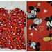 Disney Tops | Disney Mickey And Minnie Scrub Top Sz L | Color: Black/Red | Size: L