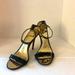 Coach Shoes | Coach Stilettos Black Suede. Size 9.5 | Color: Black/Gold | Size: 9.5