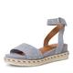 Tamaris Damen Sandaletten, Frauen Sandalen,offene schuhe,strandschuhe,sommersandalen,bequem,flach,sommerschuhe,LIGHT BLUE,40 EU