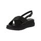 Tamaris Damen Sandaletten, Frauen Sandalen,TOUCHit-Fußbett,offene schuhe,sommersandalen,bequem,flach,sommerschuhe,BLACK LEATHER,40 EU