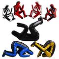 MMA Grappling Dummy ROX Fit Judo Dummy BJJ Wrestling Dummy Sitting Position Brazilian JIU Jitsu Submission Self Defense Training Vinyl Multicolor Choose Dummy 170cm UNFILLED (Black Yellow)