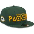 Men's New Era Green Bay Packers Word 9FIFTY Snapback Hat