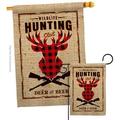 Angeleno Heritage Deer & Beer Sports Hunting 28 x 40 in. Double-Sided Decorative Vertical House Flags Set for Decoration Banner Garden Yard Gift