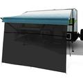 RV Awning Sun Shade Screen with Zipper RV Awning Sunscreen UV Blocker Mesh Complete Kits (10 x8 )