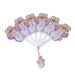 Decorations Natural And Table Decorations Hand Held Six Fold Fan Cute Portable PP Folding Fan Cartoon Hand Fan Cool Fan 40 And Fabulous Birthday Decorations for Women Hand Fans for Women Pack