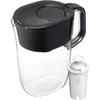 Brita Large 10 Cup Black Tahoe Water Filter Pitcher with 1 Standard Filter Made Without BPA