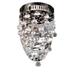 Artistry Lighting Galaxy Drop Collection 3-Light 12 x18 Crystal Wall Sconce