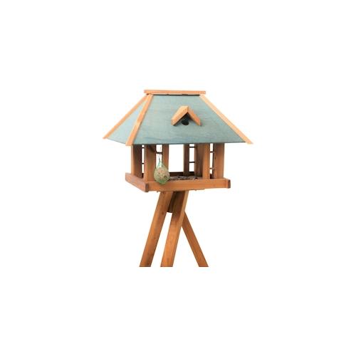 Vogelhaus Grünfink mit StänderMaße: 51x36x37 cm, Kiefer FSC 100%