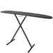 Hospitality 1 Source IHBCDSF21 Premium Full Size Ironing Board w/ Charcoal Cotton Cover - 53"L x 14"W x 36"H, Black Steel Legs, Gray