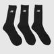 New Balance black essentials crew sock 3 pack