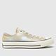 Converse chuck 70 ox spray paint trainers in white & beige