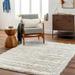 Gidja 5'3" x 7' Modern Bone/Cloud Gray/Dark Gray/Smoke/Gray Area Rug - Hauteloom