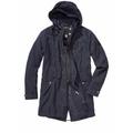 Mey & Edlich Herren Parka-Jacke Regular Fit Blau einfarbig