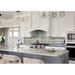 HAORE HOME 1.89" x 8" Micro Beveled Glass Herringbone/Chevron Mosaic Wall Tile Glass in Gray | 7.8 H x 1.89 W x 0.31 D in | Wayfair HAOREHOME-UG009