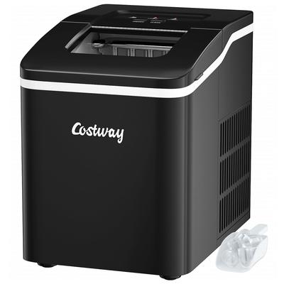 Costway Portable Ice Maker Machine Countertop 26Lbs/24H Self-cleaning - 12'' x 9'' x 12'' (L x W x H)