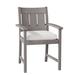 Summer Classics Croquet Teak Patio Dining Armchair w/ Cushions Wood in Brown | 37.75 H x 24.25 W x 27 D in | Wayfair 283027+C0306457N