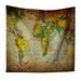 Final Clear Out! Wall Tapestry Hanging Vintage World Map Tapestry Art Nature Home Decorations for Living Room Bedroom Dorm Decor 130*150cm/51.2*59