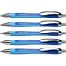 Schneider Slider Rave XB (Extra Broad) Ballpoint Pen Refillable + Retractable 1.4 mm Light Blue Barrel Blue Ink Box of 5 Pens (132503)