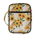 Diaonm Classic Sunflower Women Girls Teens Bible Cover Case for Scripture Bag Protective Lightweight Protable Durable Bible Tote Bag for Kids Bible Book Cover Bible Accessories Christian Gifts