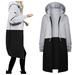 Wendunide 2024 Clearance Sales Coats for Women Women s Warm Zipper Open Hoodies Sweatshirt Long Coat Jacket Tops Outwear Womens Jackets Gray XL