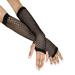 Naierhg Punk Lady Disco Dance Costume Lace Fingerless Mesh Hollow Fishnet Gloves Black