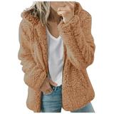 Dtydtpe 2024 Clearance Sales Shacket Jacket Women Ladies Warm Coat Jacket Winter Solid Long Outerwear Womens Long Sleeve Tops Winter Coats for Women