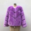 PIKADINGNIS Womens Faux Fur Coat Autumn Winter High Quality Faux Fox Fur Overcoat Female Korean Chic Short Fluffy Plush Jacket 4XL