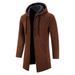 Dtydtpe 2024 Clearance Sales Sweaters for Women Autumn and Winter Solid Hooded Zipper Warm Cardigan Knitted Coat Womens Long Sleeve Tops Womens Sweaters