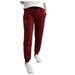 iOPQO Sweatpants Women Joggers for Women shorts for women Women Winter Solid Color Keep Warm Plus Velvet Long Pants Trousers With Pockets Wide Leg Sweatpants Women Corduroy Pants Women Wine Pants XL