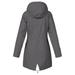 Dtydtpe Clearance Sales Shacket Jacket Women Solid Winter Warm Thick Outdoor Plus Size Hooded Raincoat Windproof Womens Long Sleeve Tops Winter Coats for Women