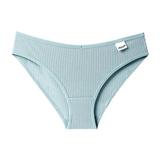 iOPQO womens underwear Women s 3 Pcs Panties Underwear Bikini Thongs Panties Briefs Blue L
