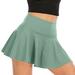 Womens Tennis Skirt with with Lining Shorts Pockets Casual High Waisted Ruffle Athletic Golf Workout Skorts Skirts