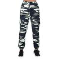 Women Pants Camo Pants Cargo Trousers Cool Camouflage Pants Elastic Waist Casual Multi Outdoor Jogger Pants Pocket For Golf Lounge Work