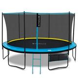 SkyBound Trampoline 12FT Trampoline for Kids and Adults - Kids Trampoline with Ladder - Outdoor Recreational Trampolines with Enclosure - Straight Poles Backyard Fun Exercise