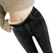 XINSHIDE Womens Pants Solid Color Mid Waist Full Leisure Slim-Leg Pants Women Pants Trendy