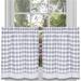 Buffalo Check Plaid Gingham Kitchen Window Curtain Tiers Set