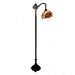 Tiffany Style Stained Glass Floral Shade With Ornate Stand Floor Lamp