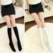 Naierhg Women Solid Color Below Knee Soft Socks Boot Stockings for Party Club