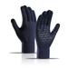 Outdoor Accessaries Windproof Cycling Thermal Reflective Gloves Touch Screen Anti-slip Silicone B