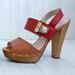 Coach Shoes | Coach Darcey Wooden Sandals - Burnt Orange & Light Orange | Color: Orange/Tan | Size: 8.5