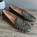 J. Crew Shoes | J. Crew Metallic Animal Print Loafers Size 9.5 | Color: Black/Gold | Size: 9.5