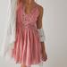 Free People Dresses | Pink Free People Cut Out Lace Dress Xs | Color: Pink | Size: Xs