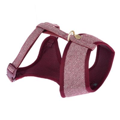 Nomad Tales Calma Geschirr, Burgundy Größe S: 32-46cm Brustumfang Hund