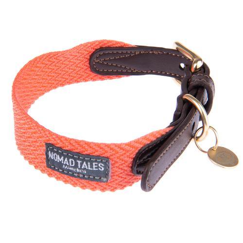 Nomad Tales Bloom Halsband, Coral Größe M: 40 - 46 cm Halsumfang, B 32 mm Hund