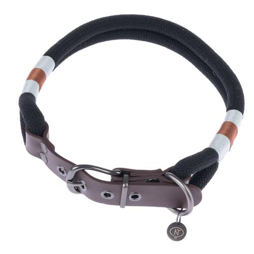 Nomad Tales Spirit Halsband, Ebony Größe M: 40 - 46cm Halsumfang Hund